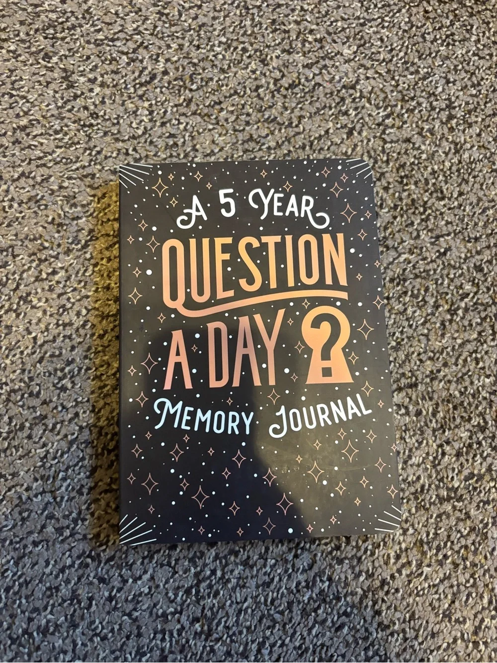 Amazon Black & Peach A 5 Year Question A Day Memory Journal